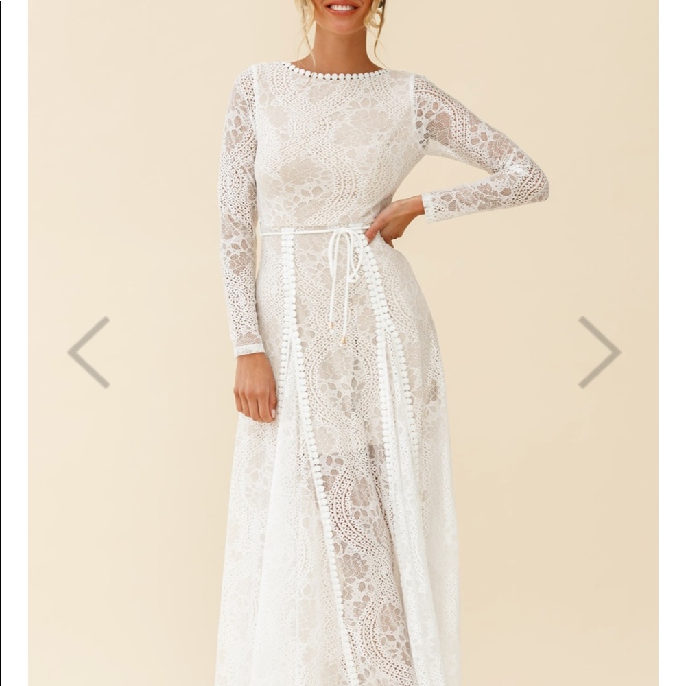 Palm Springs long sleeve maxi dress